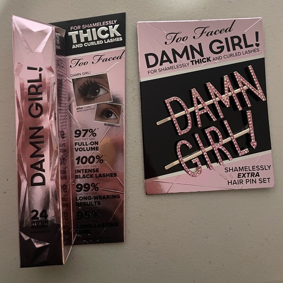 Too Faced Other - DAMN GIRL! Mascara & Free Sparkly Hairpin